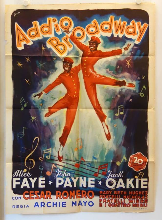 The Great American Broadcast original release italian movie poster